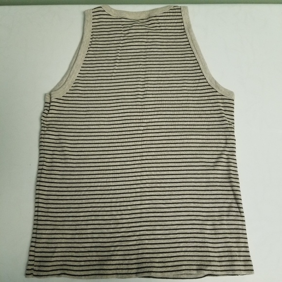 Lauren Ralph Lauren Black & Tan Knit Tank P12 - Picture 4 of 7